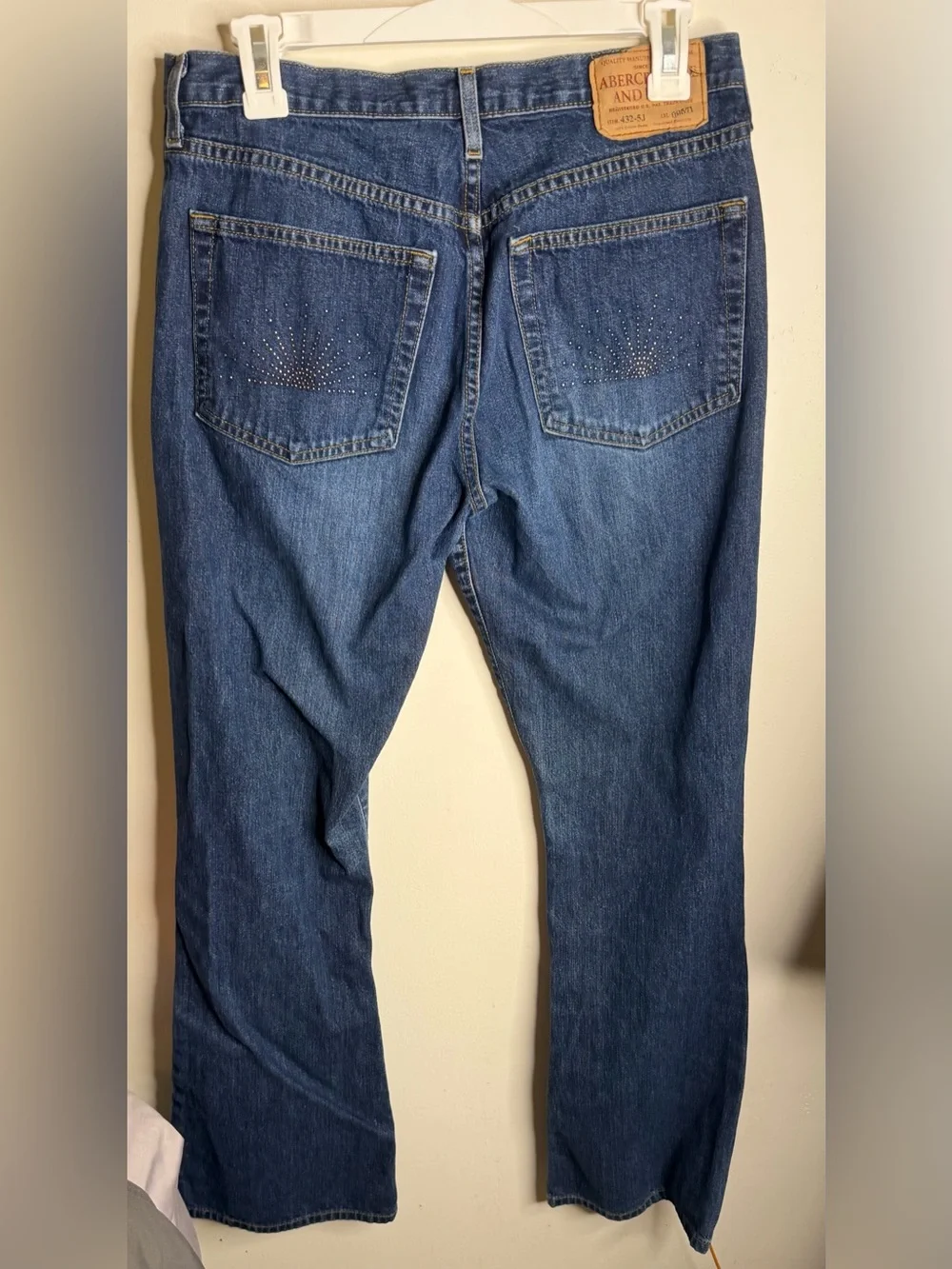 Vintage Y2K Abercrombie & Fitch Medium Blue Flare Jeans